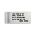 Yiddish Proverb Money Clip