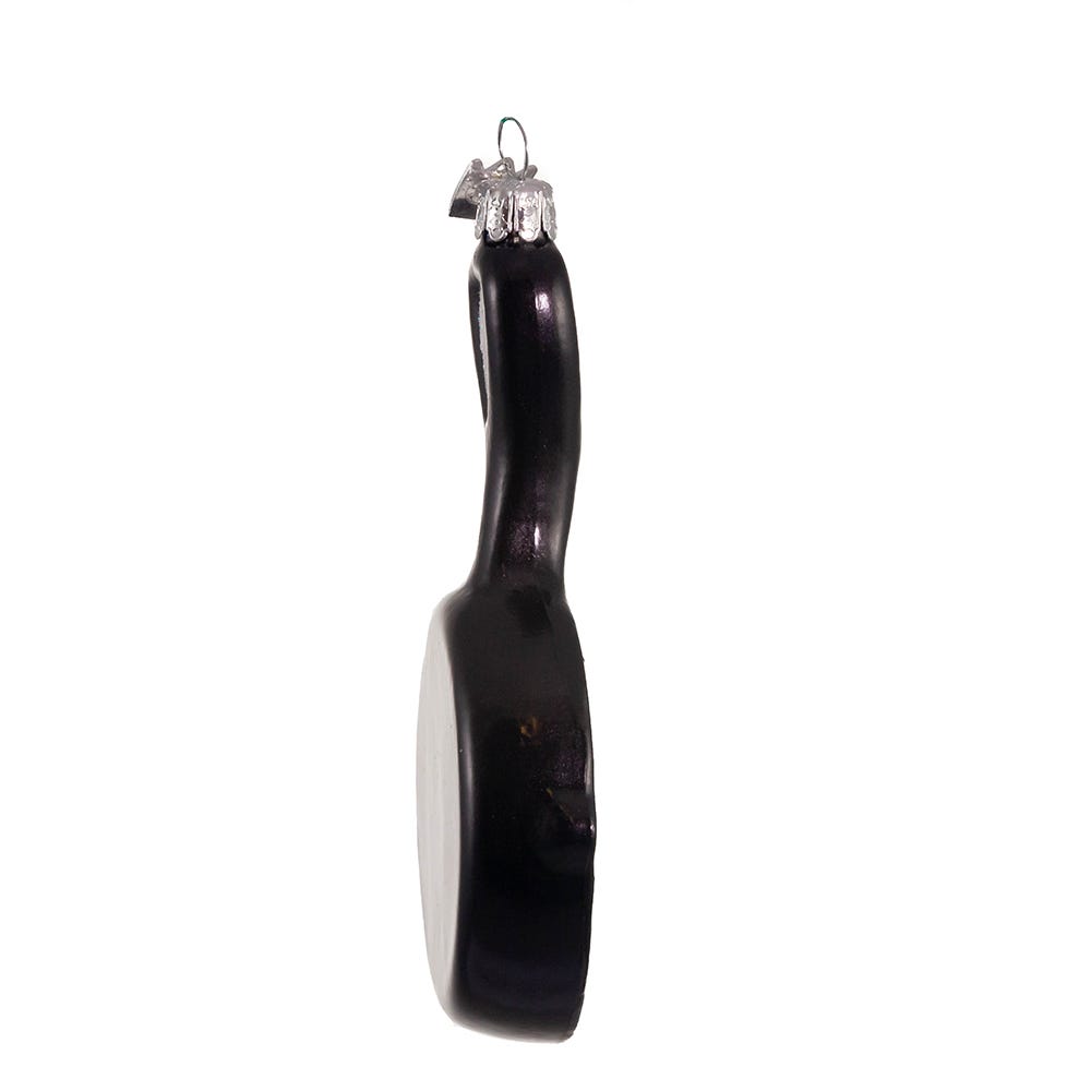 Frying Pan Glass Ornament - 5 Inch