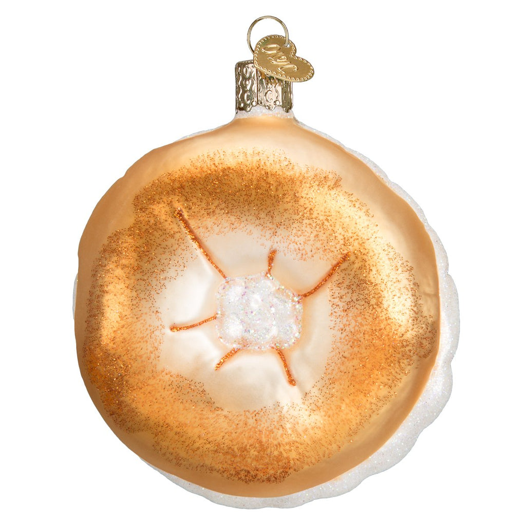 Bagel Glass Ornament