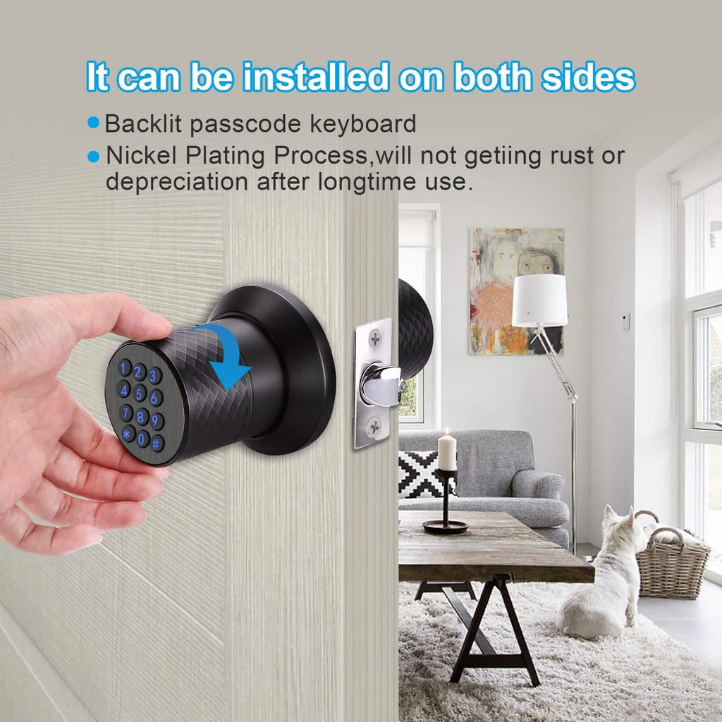 Keyless Smart Lock Digital Door Lock with Keypad & Spare Keys