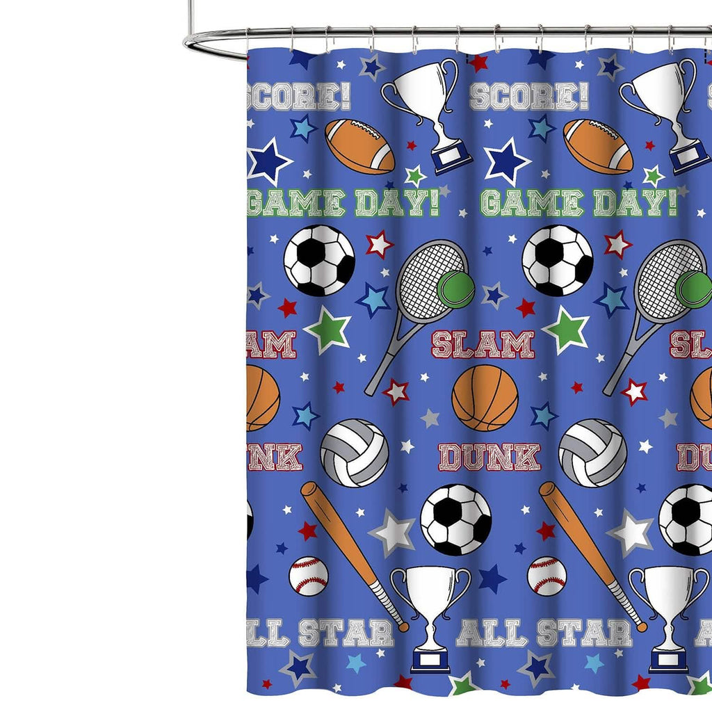 Kidz Mix Game Day Shower Curtain