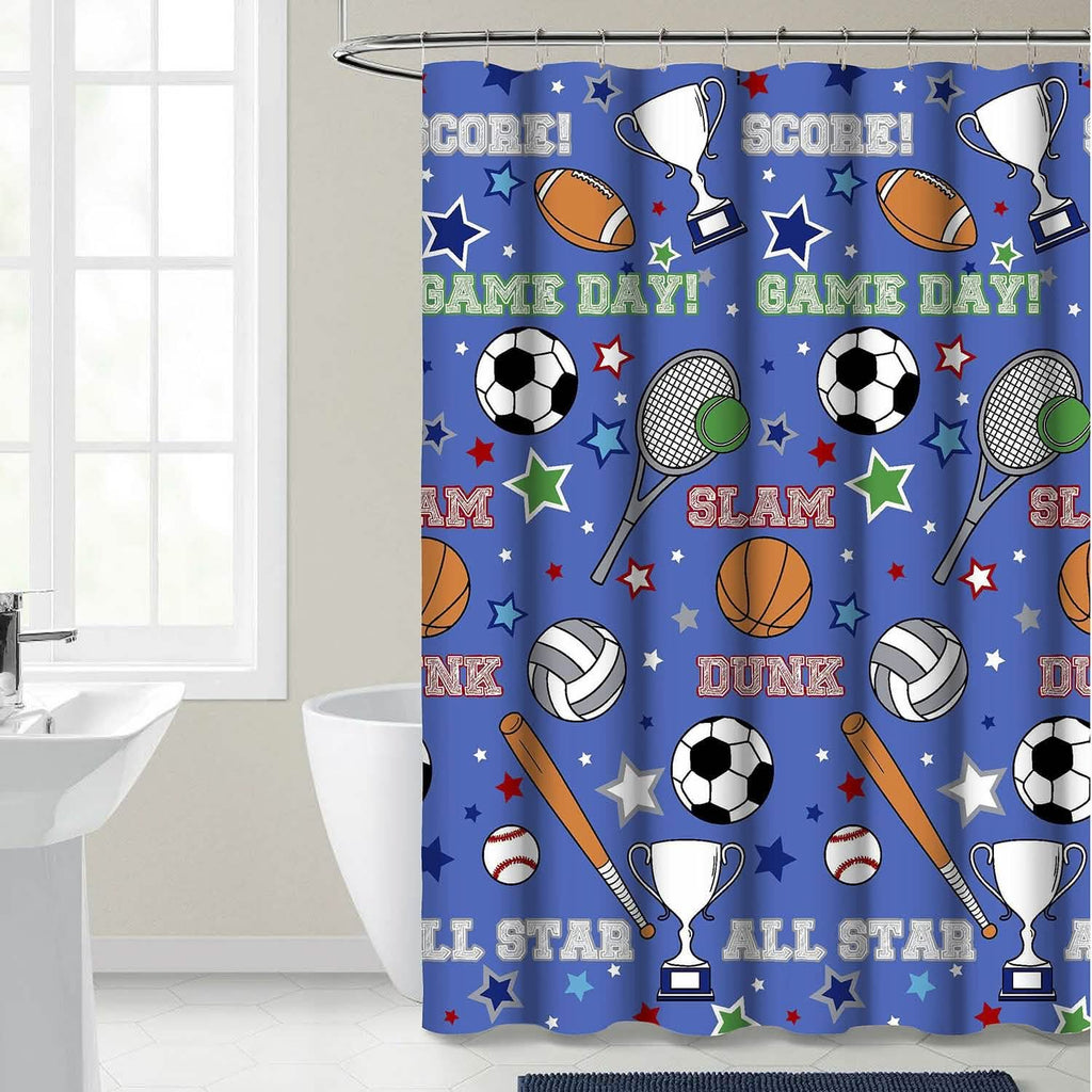 Kidz Mix Game Day Shower Curtain