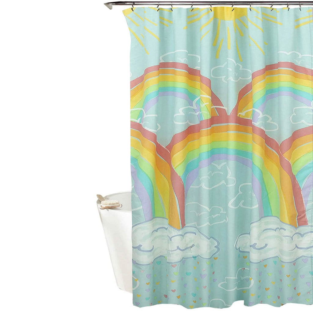 Kidz Mix Rainbow Clouds Shower Curtain