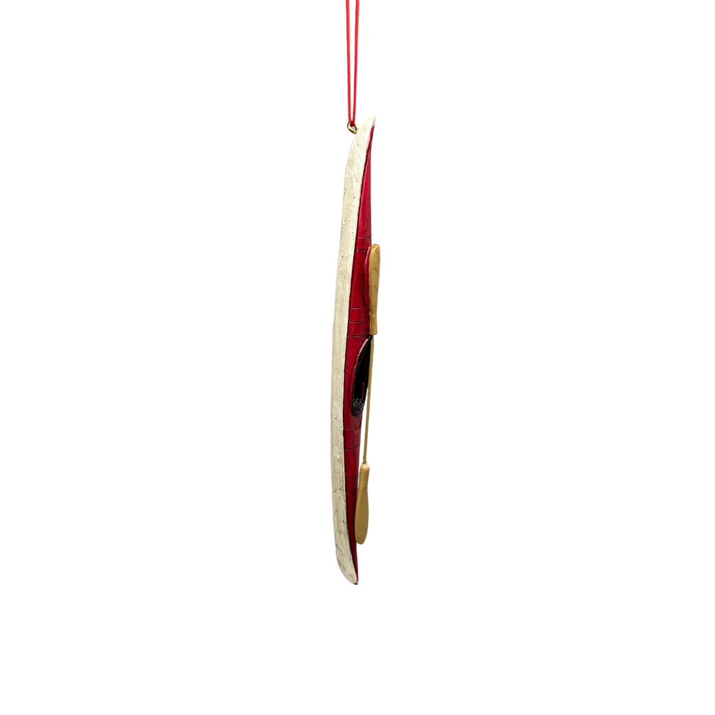 Kayak Ornament - Red