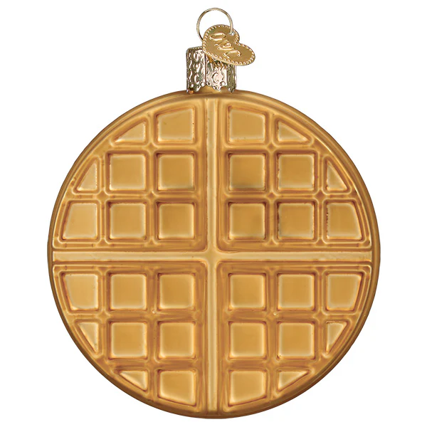 Waffle Glass Ornament
