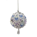 Lavender Paisley Ornament - Ball