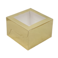 Square Cookie Box - 2 Pack - Gold