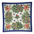 Polish Pottery Toffi Plate - Holiday Harmony Pattern