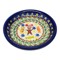 Ceramic Snack Plate - Gingerbread Joy Pattern