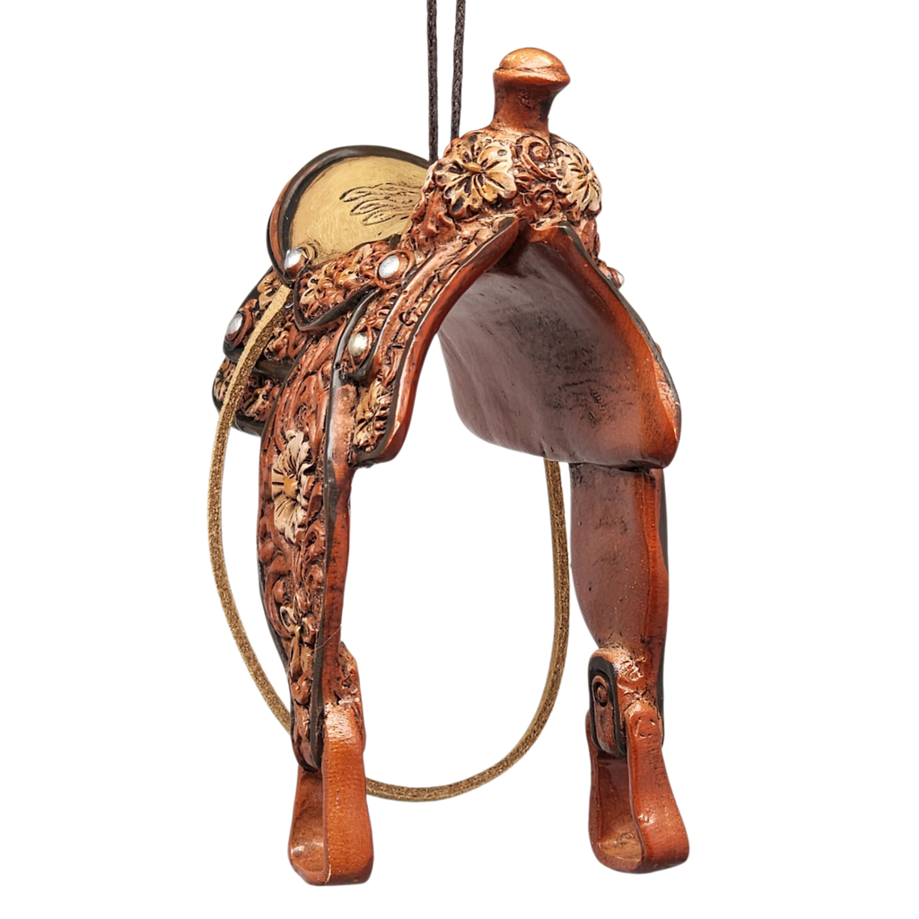 Western Saddle Ornament - Elegant
