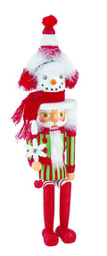 17" Hollywood Shelf Sitter Nutcracker - Snowman Hat