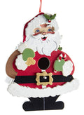 Santa Wooden Birdhouse Ornament