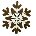 Wood Layered Snowflake Decor -