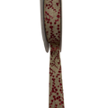 Burlap Berries Ribbon 1.5 inch - By the Yard