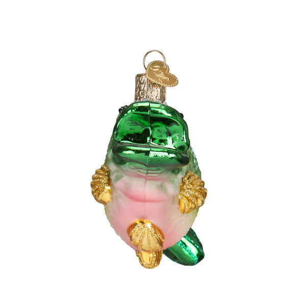 Largemouth Bass Glass Ornament
