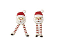 Whimsical Dancing Santas Earrings