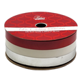 3/8 Inch Curling Ribbon - 3 Colors - 24 Feet Each - Red/White/Silver