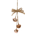 Bells with Burlap Ribbon -