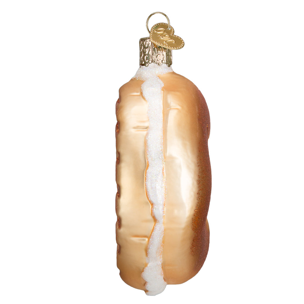 Bagel Glass Ornament