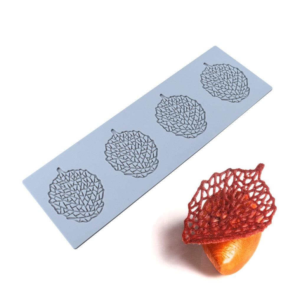Leaf Cake Mold Coral Leaves Decorative Lace Mat Sugar Craft Silicone Pad Fondant Moulds Decorating Tools Baking Accessories Leaf Mold Fondant Leaf 3D Cake Decorations Styling Chocolate Sugar Cookie Cutter Set Silicone Mold