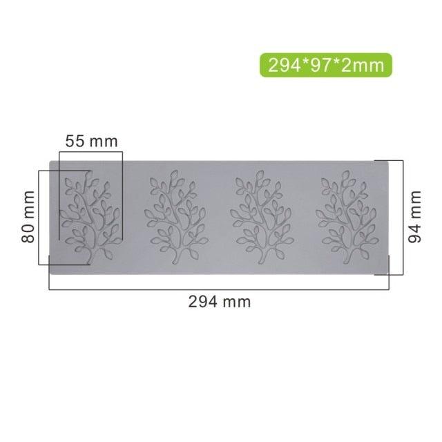 Leaf Cake Mold Coral Leaves Decorative Lace Mat Sugar Craft Silicone Pad Fondant Moulds Decorating Tools Baking Accessories Leaf Mold Fondant Leaf 3D Cake Decorations Styling Chocolate Sugar Cookie Cutter Set Silicone Mold