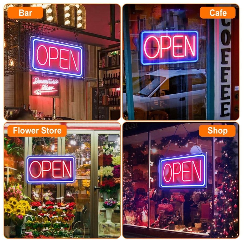 LED Open Sign Advertisement Board with 11 Levels Adjustable Brightness
