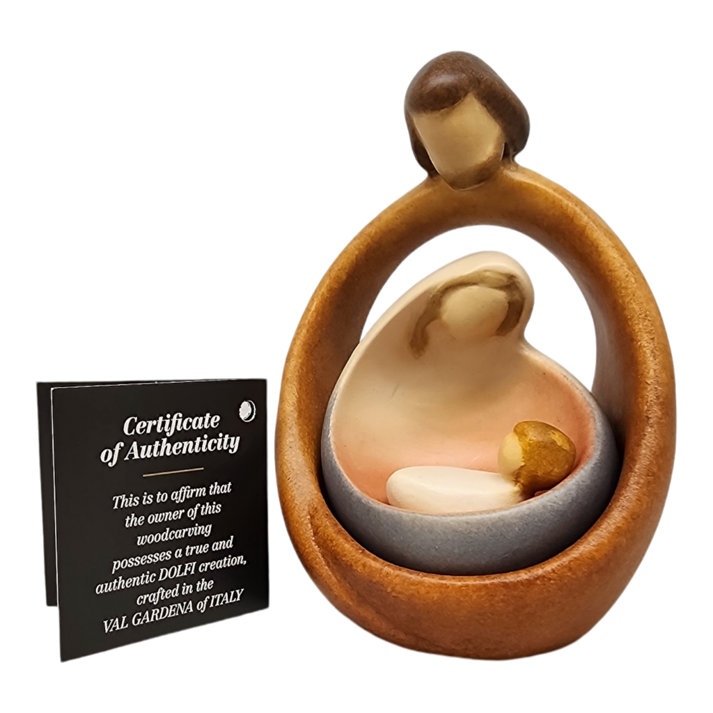 Modern Style Holy Family - Nesting Nativity - Color - 4.5 Inch