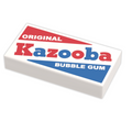 Kazooba Minifig Bubble Gum made using LEGO parts