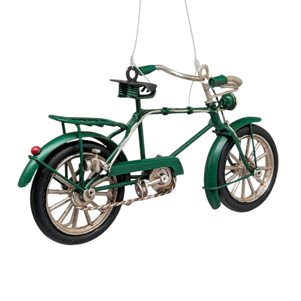 Green Bike Ornaments