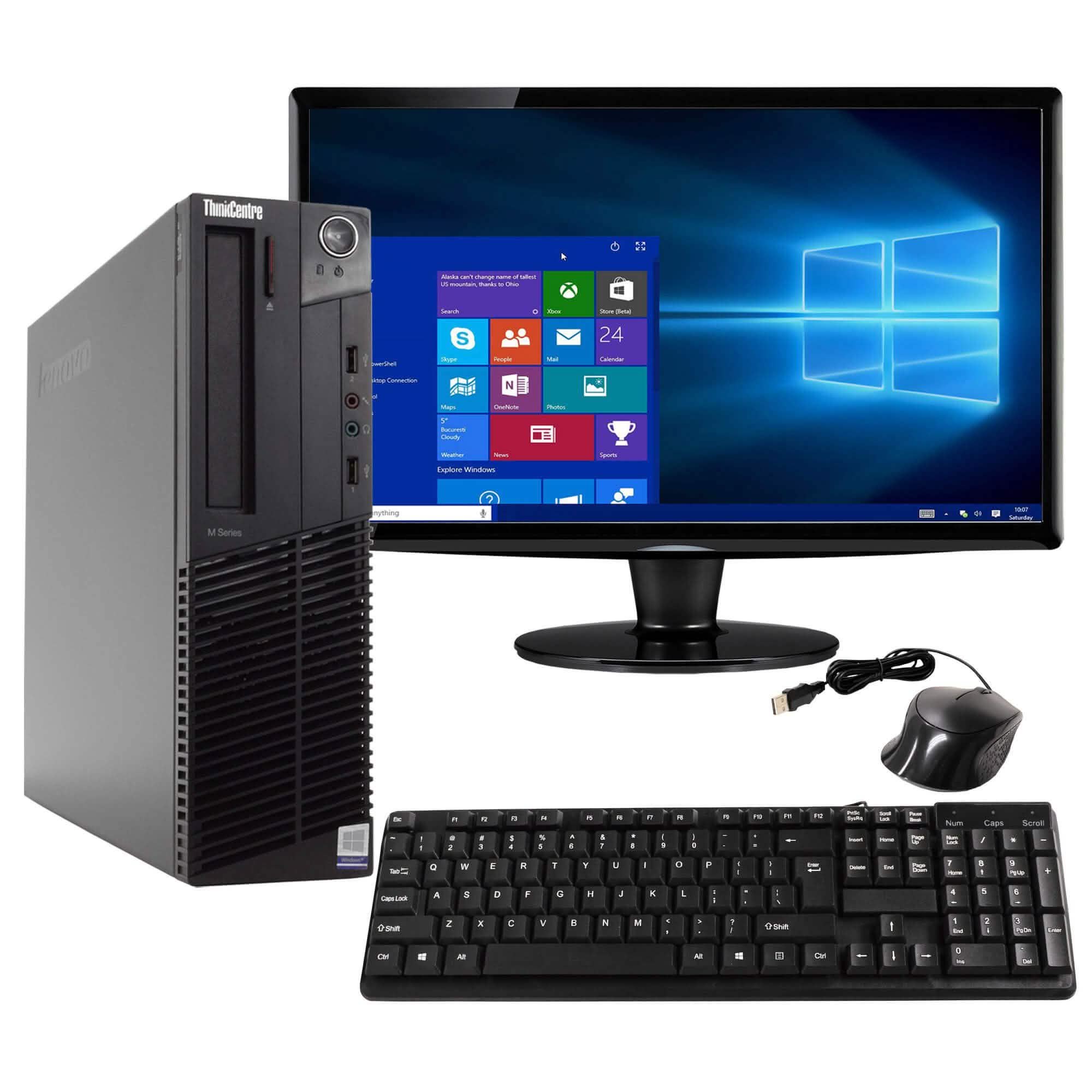 Lenovo ThinkCentre M82 Desktop Computer PC - 120GB SSD Hard Drive (Refurbished)