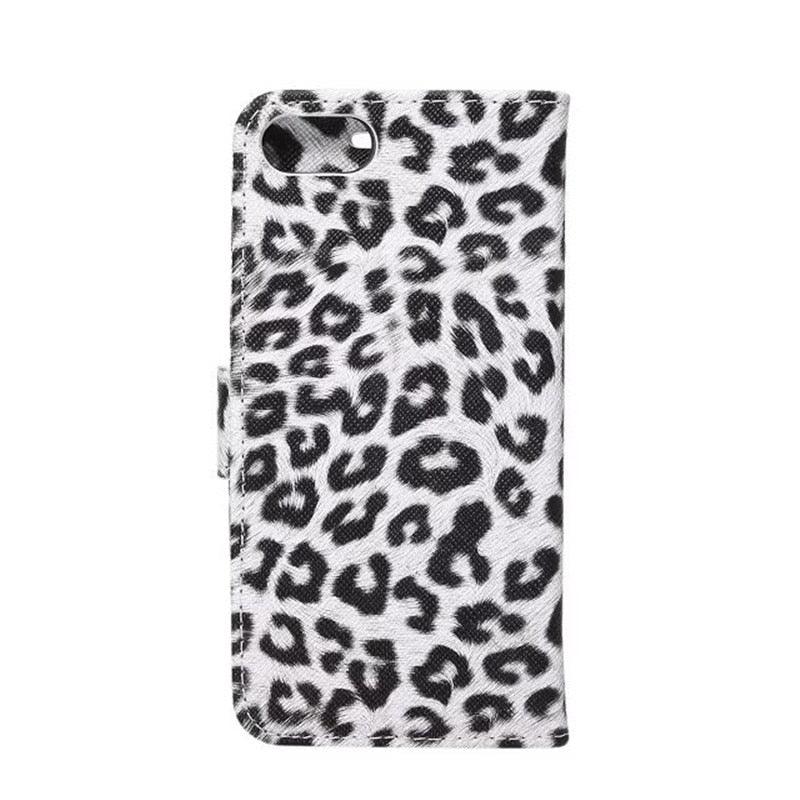 Leopard Print PU Leather Flip Cover Wallet Kickstand Feature with Card Slots Holder Magnetic Clasp Case For iPhone 14 13 12 11 Pro Max Mini 8 Plus 7 X XS XR SE Leather Leopard Flip Cover Luxury Wallet Phone Case
