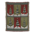 Festive Tree Tapestry Throw - 60" x 50"