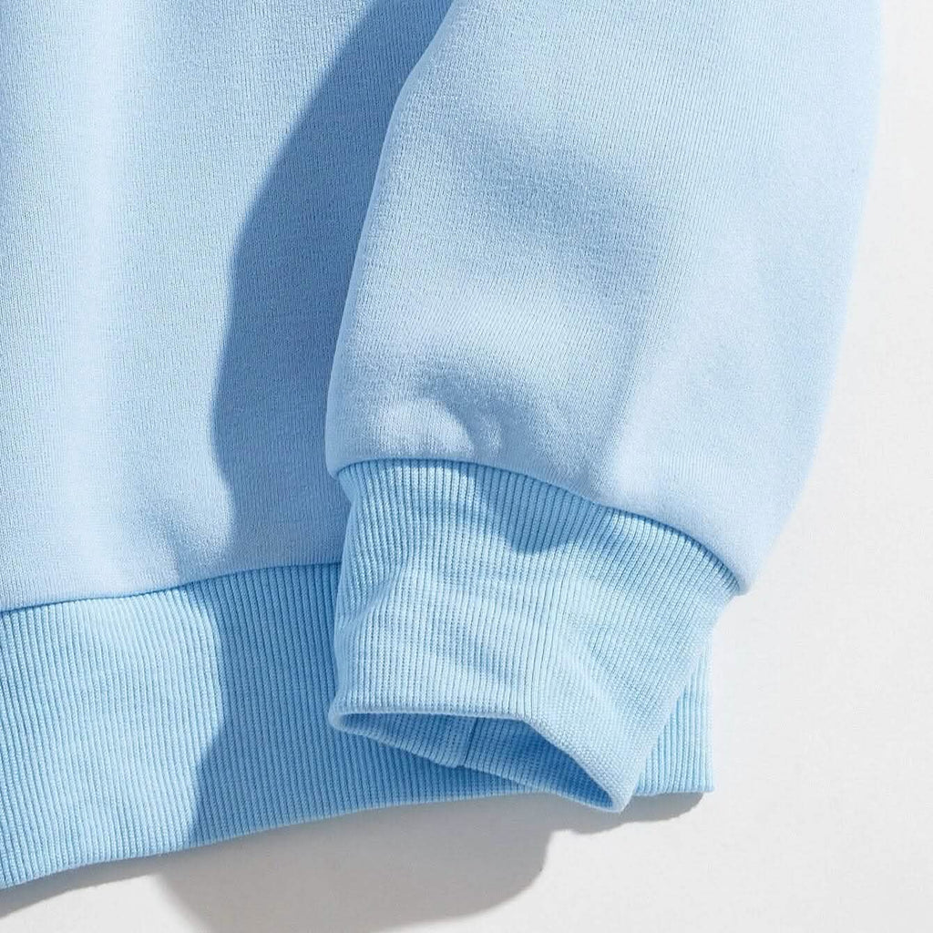 Letter Graphic Thermal Lined Sweatshirt