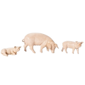 Pigs for a Nativity Scene - 3 Piece - 5 Inch Scale