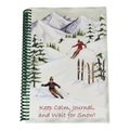 Wirebound 6X9 Lined Journal - Skiing