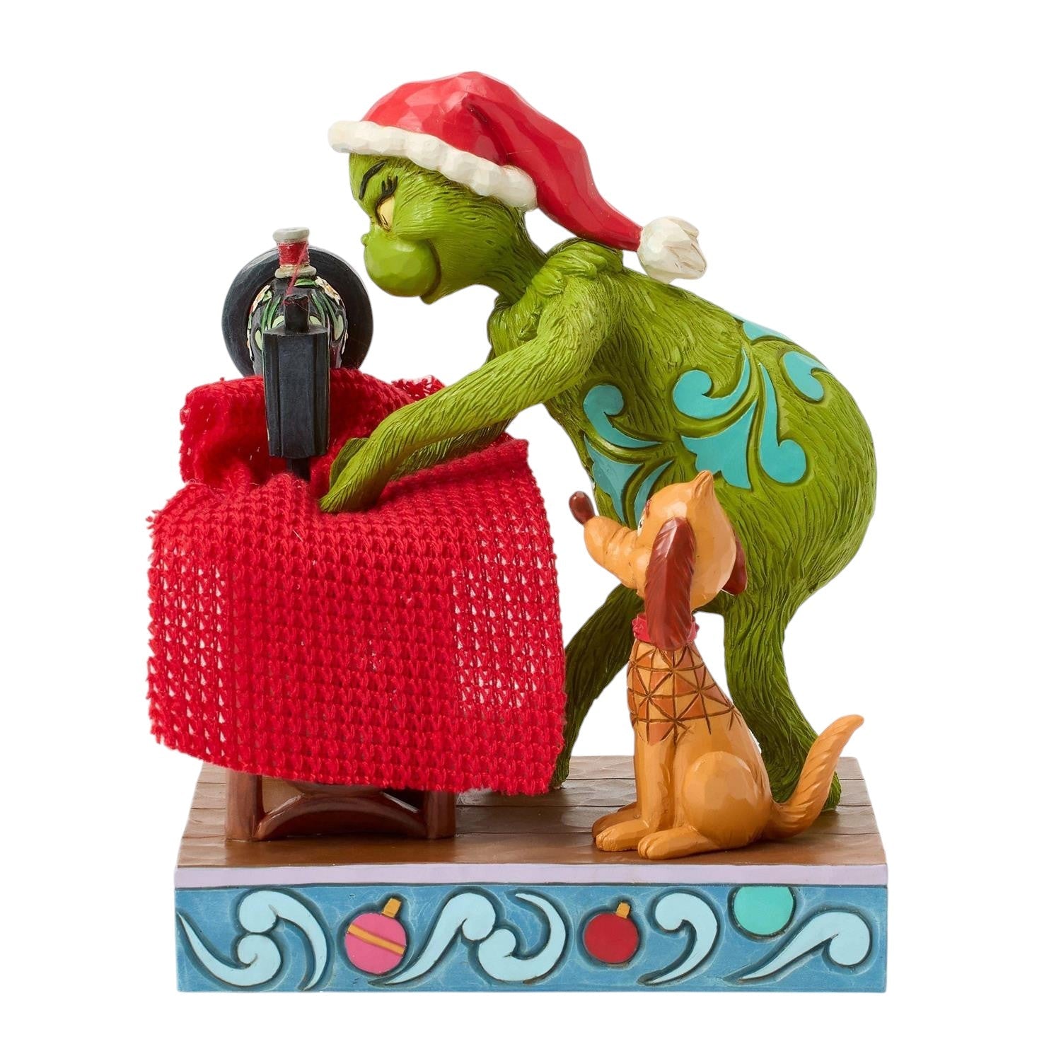 Grinch Sewing his Santa Suit With Max