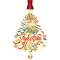 Patriotic Word Tree Ornament