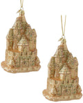Glass Sand Castle Ornament