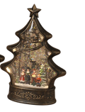 Illuminated Christmas Tree Water Globe  - Carolers