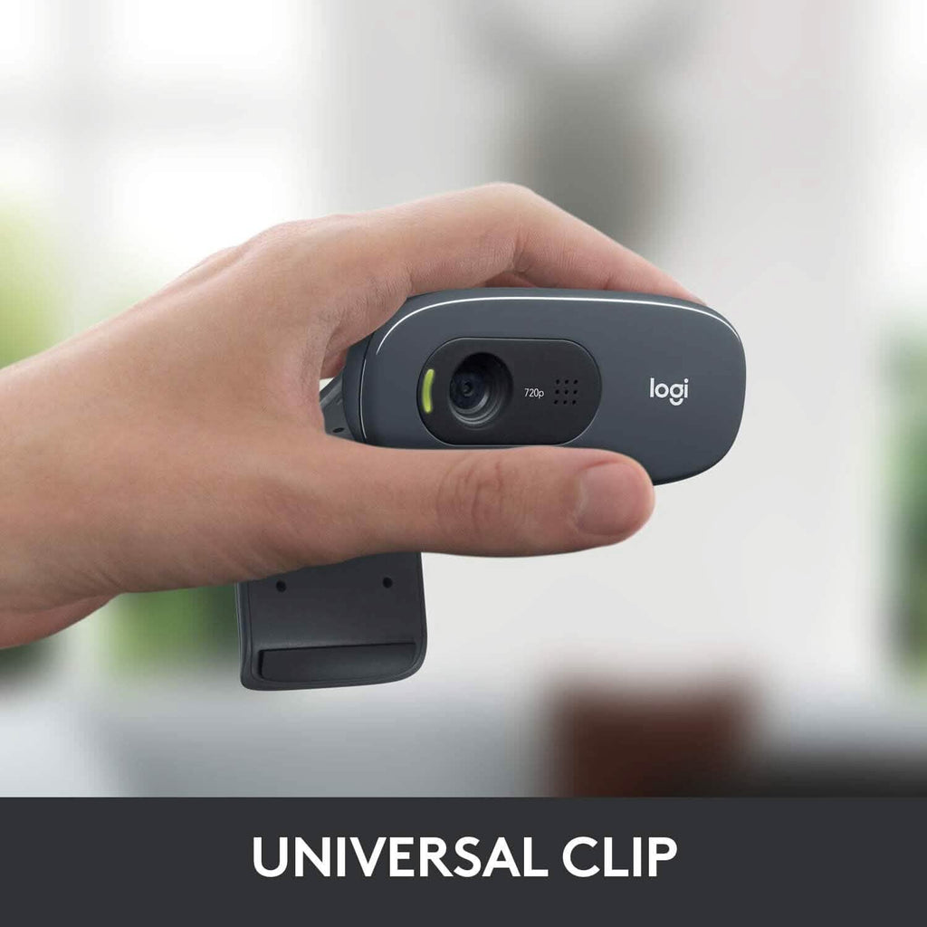 Logitech C270 Webcam with Microphone  (Refurbished)