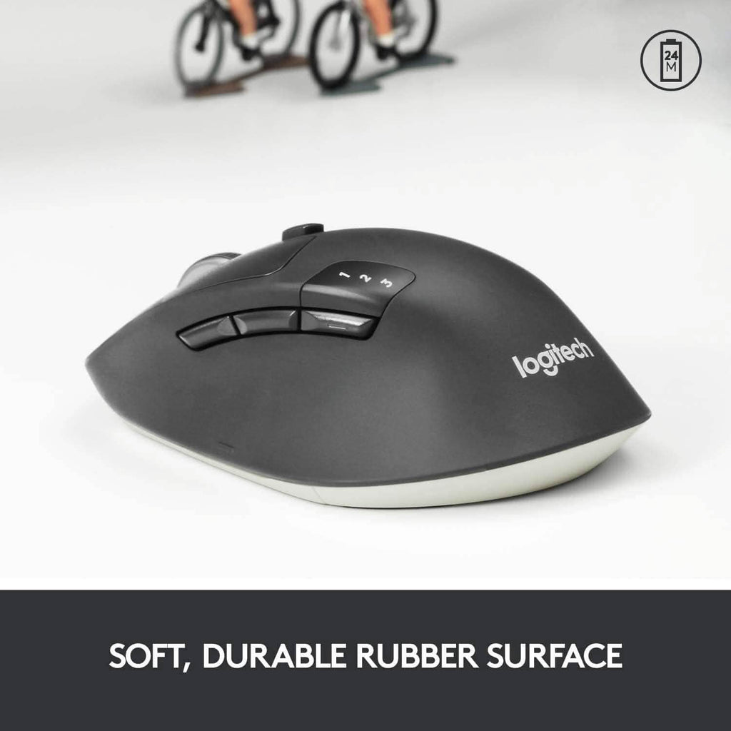Logitech M720 Wireless Triathlon Mouse with USB Unifying Receiver (Refurbished)