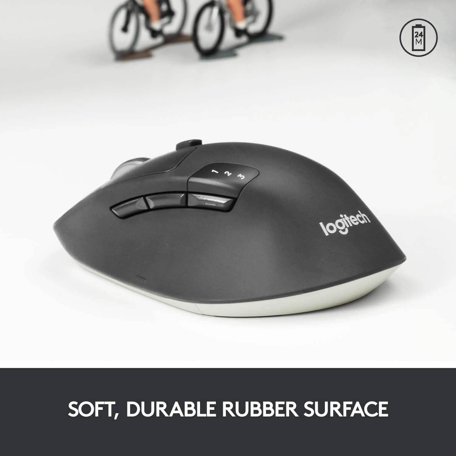 Logitech M720 Wireless Triathlon Mouse with USB Unifying Receiver (Refurbished)