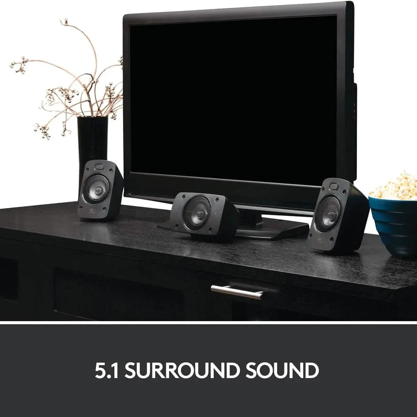 Logitech Z906 5.1 Surround Sound Speaker System - THX, Dolby Digital and DTS Digital Certified (Refurbished)