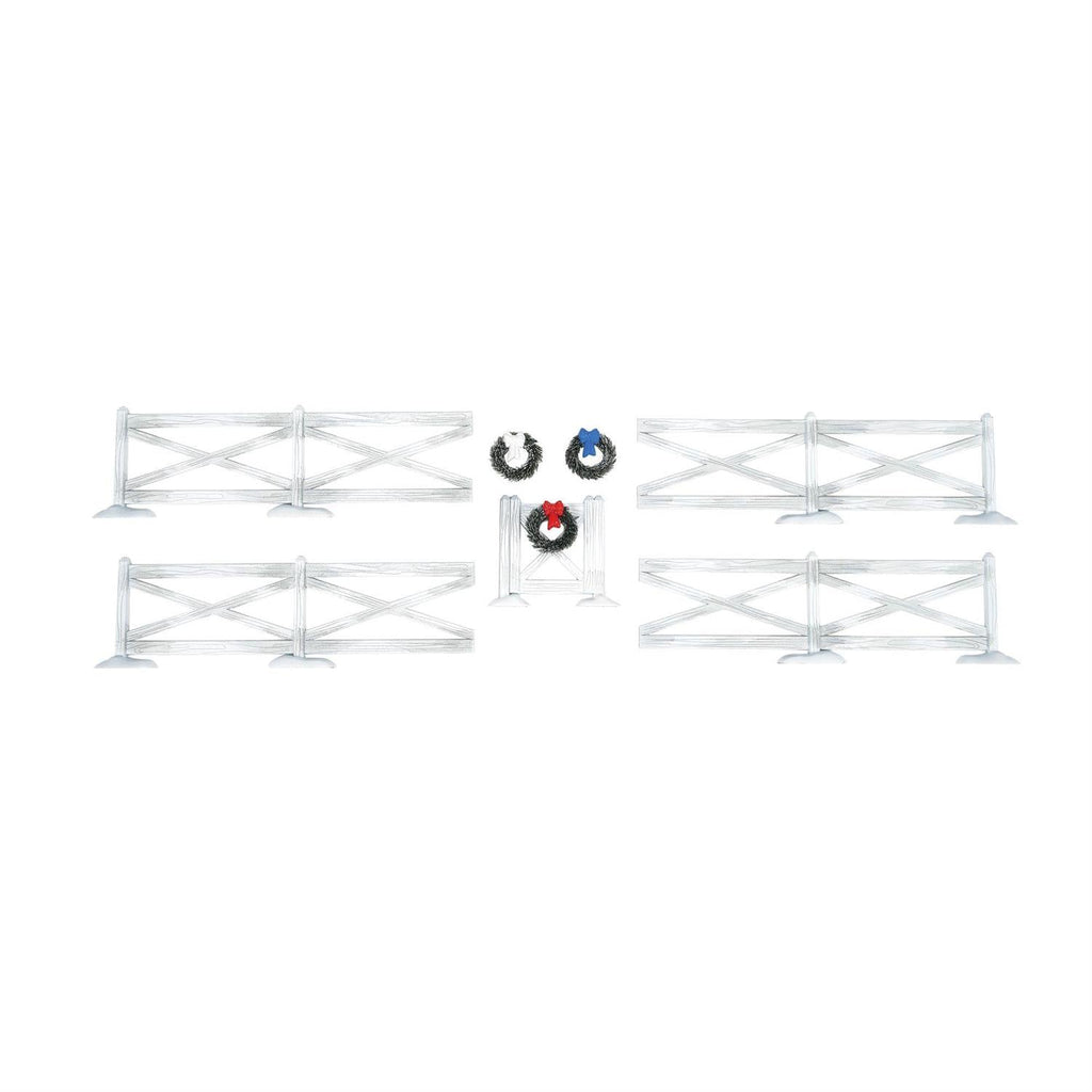 White Crossbuck Fence Set