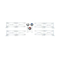 White Crossbuck Fence Set