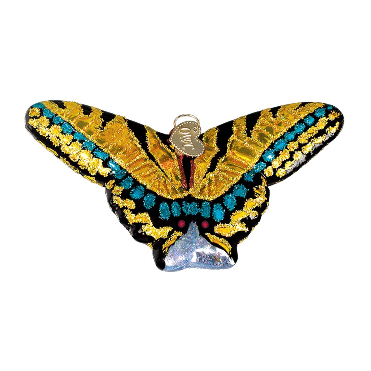 Swallowtail Butterfly Glass Ornament