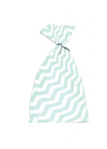 Christmas Cookie Cello Treat Bag 20 count - Green Zigzag