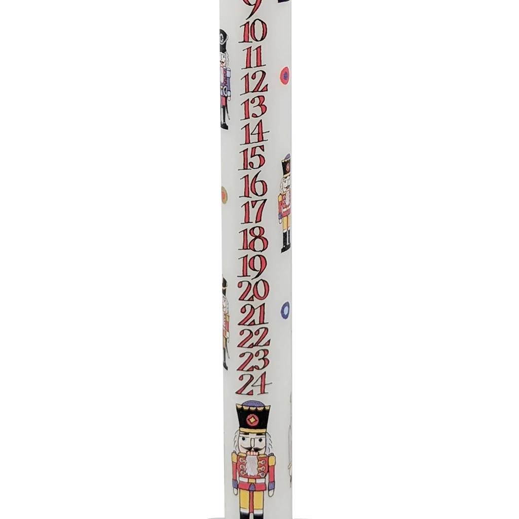 Advent Taper Candle - Nutcracker