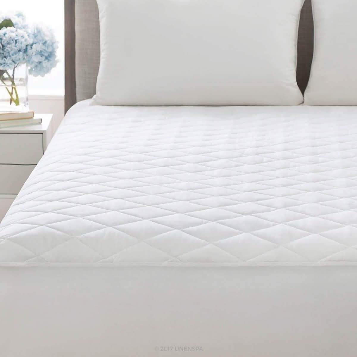 Lux Decor Collection Quilted Fitted Fully Cover Mattress Topper