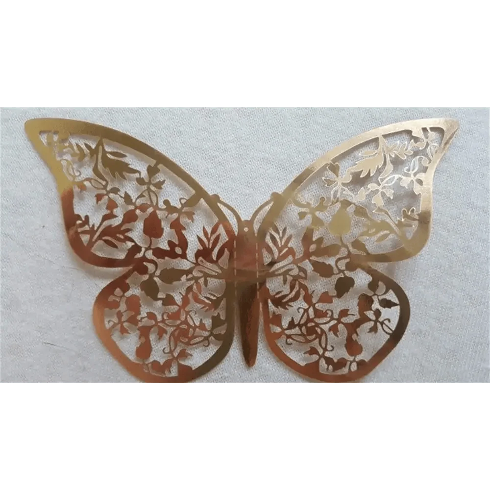 Luxury 3D Wall Stunning 12Pcs 4D Hollow Butterfly Wall Sticker Home Decoration Wall Stickers wedding Party Wedding Decors Butterfly Kids Room Decors